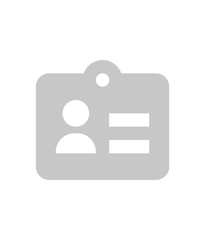 Ikon einer grauen ID-Karte auf schwarzem Hintergrund.