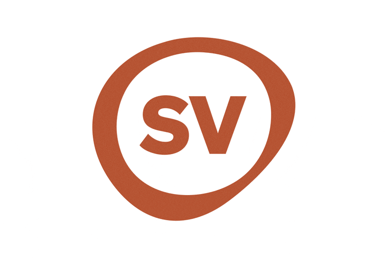 Rotes SV-Logo auf weissem Hintergrund.