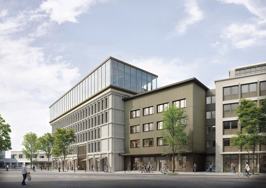 Visualisierung: Ankner Buchholz Architekten, Quelle: Ulmer Posthöfe GmbH